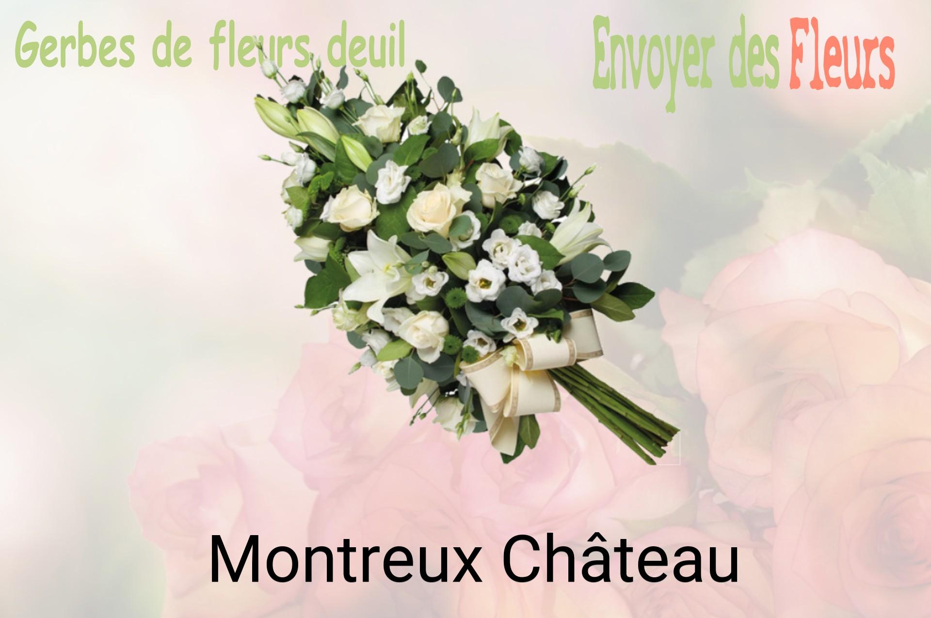 Gerbe de fleurs de deuil livrée à Montreux-Château